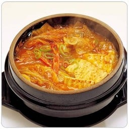 ซุปบูเด จีเก +ข้าว+เครื่องเคียง3อย่าง(Budae Jjigae)