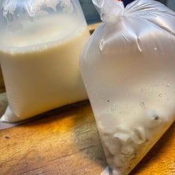 น้ำเต้าหู้ร้อน แยกเครื่อง