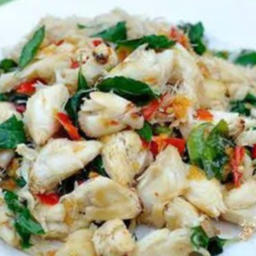 เนื้อปูผัดกะเพรา