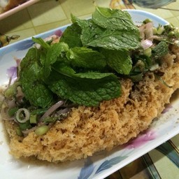 ลาบปลาดุกฟู