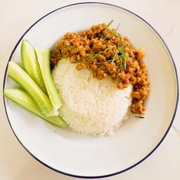 ข้าวคั่วกลิ้งหมูสับสูตรโบราณ