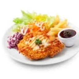 สเต๊กลุงอ้วน&เพราพริกแห้ง