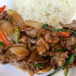 ตับน้ำมันหอยราดข้าว