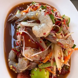ตำกุ้งสด
