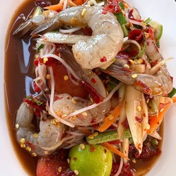 ตำซั่วกุ้งสดนรกแตก