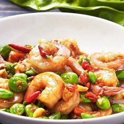 กุ้งผัดกะปิ