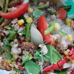ยำวุ้นเส้นหมูสับ