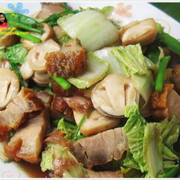 ผัดผักรวมหมู