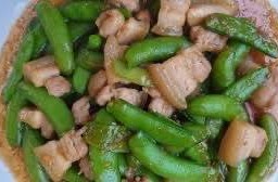 ถั่วลั่นเตาหวานผัดหมูสามชั้น