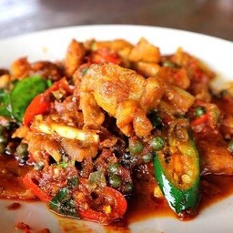 (กับข้าว)ผัดเผ็ด