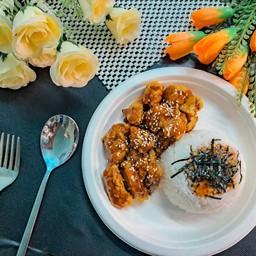 ข้าวไก่ซอสเกาหลี