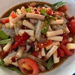 ตำไหลบัวกุ้งสด