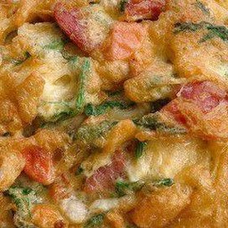 ข้าวไข่เจียวทรงเครื่องใส่ทุกอย่าง