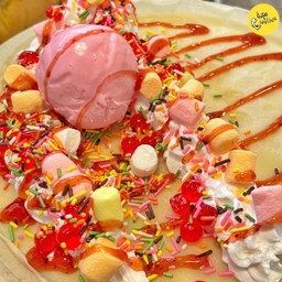 เครปเย็น สายรุ้ง+มาชเมโล่+เยลลี่แดง+ไอศรีม