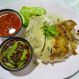ข้าวมันไก่ต้ม+ทอด
