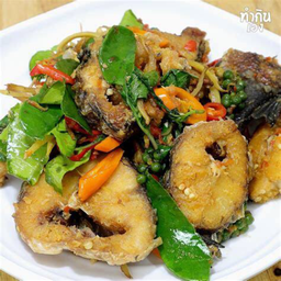 ผัดฉ่าปลาช่อน