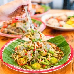 ตำซั่วกุ้งสด