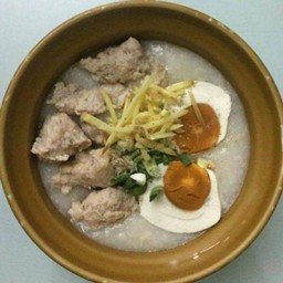 โจ๊กหมู+ไข่เค็ม