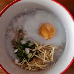 โจ๊กเปล่า+ไข่ลวก