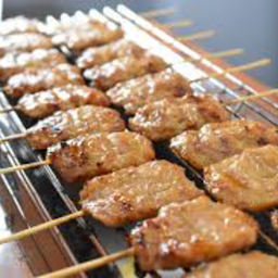 หมูปิ้งนมสด  3 ไม้