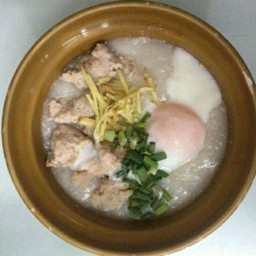 โจ๊กหมู+ไข่ลวก