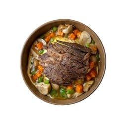 ราดหน้าไข่ข้นเนื้อย่าง
