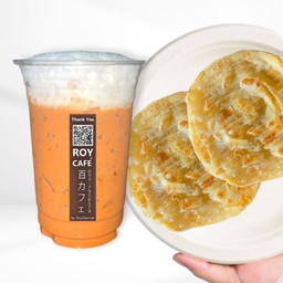 อิ่มเดี่ยวสุดคุ้ม (เครื่องดื่ม 1 แก้ว โรตี 2 แผ่น)