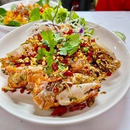 กุ้งแม่น้ำผัดพริกเกลือ