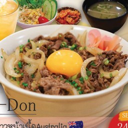 ข้าวหน้าเนื้อออสเตรเลีย(กิวด้ง)