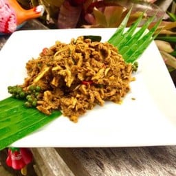 คั่วกลิ้งเห็ดแครงปลาย่าง