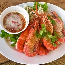 กุ้งแม่น้ำอบเกลือ