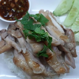 Grilled Chicken With Thai Spicy Sauce On Rice