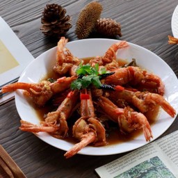 กุ้งราดซอสมะขาม