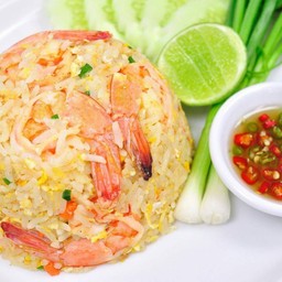 [อร่อยซ่ากับโค้ก]ข้าวผัดกุ้ง+โค้ก+ฟรีไข่