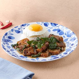 Pad Ka Prao Crispy Pork with Fried Egg