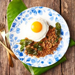 Pad Ka Prao Beef with Fried egg