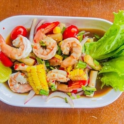 ยำกุ้งสุก