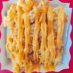 ข้าวไก่ทอดราดชีส