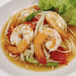ตำไทยกุ้งสุก