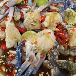 ยำปูม้า สุก,สด , ไส่ปลาร้า, ไม่ปลาร้า ระบุด้วยนะคะ
