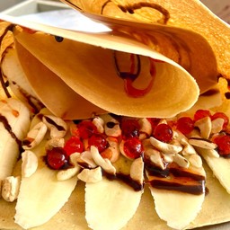 วนิลา+กล้วยหอม+เม็ดมะม่วงหิมพาน+เยลลี่แดง