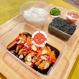 Set แซลมอนดองซีอิ๊วเกาหลีี