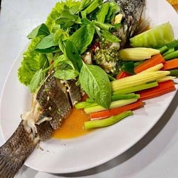 ปลาช่อน (นึ่ง) ลุยสวน