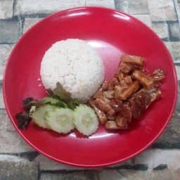 ข้าวหน้าหมู บาร์บีคิว