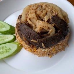 ข้าวผัดน้ำพริกนรกเครื่องในรวม