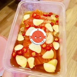 แซลมอนดองน้ำปลากวน(100กรัม)