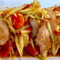 ตำคอหมูย่าง