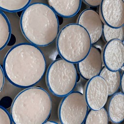 ขนมถ้วย ใบเตย กะทิสด