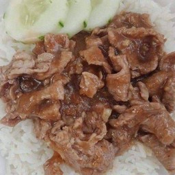 หมูน้ำมันหอยราดข้าว