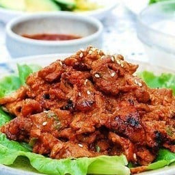 ข้าวหมูหมักนุ่ม ผัดซอสโคชูจัง